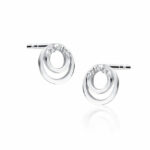 Cercei Aur 14k cu Diamante Naturale 0.03 ct - Imagine 2