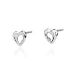 Cercei Aur 14K cu Diamant 0.02 ct - Imagine 3
