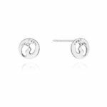 Cercei Aur 14K cu Diamante 0.01 ct - Imagine 3