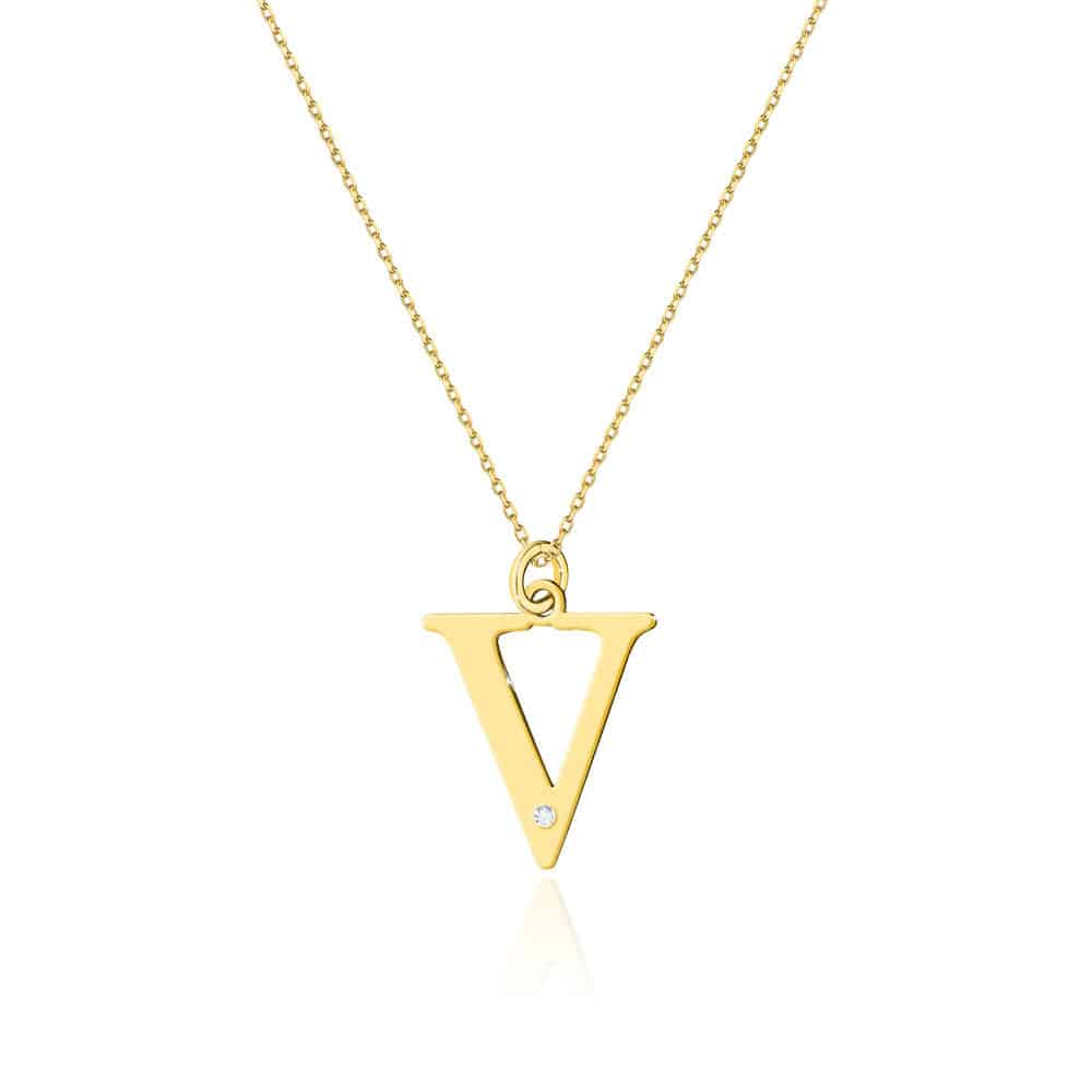 colier-cu-pandantiv-litera-v-din-aur-14k-cu-diamant-0-005-ct_6908784.jpg Colier cu pandantiv litera V din Aur 14K cu Diamant Natura 0.005 ct - Imagine 1