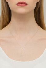 Colier Inele Aur 14k cu Diamante 0.0145 ct - Imagine 5