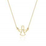 Colier Inger Aur 14 K cu Diamante 0.0145 ct