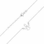 Colier Inger Aur 14 K cu Diamante 0.0145 ct - Imagine 4