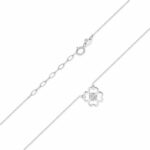 Colier Trifoi Aur 14k cu Diamante 0.02 ct - Imagine 4
