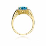 Inel Aur 14K cu Topaz 1.70 ct - Imagine 3