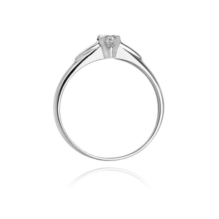Inel Aur 14K cu Diamant 0.04 ct - Imagine 6