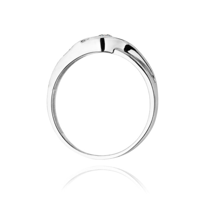 Inel Aur 14K cu Diamant 0.10 ct - Imagine 6