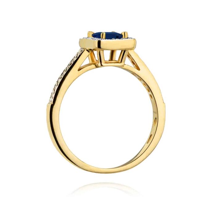 Inel Aur 14k cu Safir 0.60 ct - Imagine 3