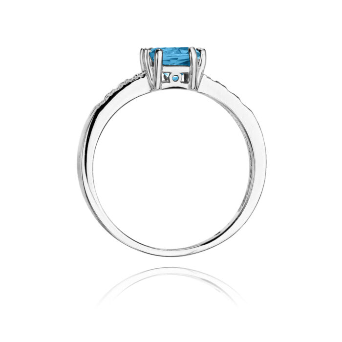 Inel Aur 14K cu Topaz 1.10 ct - Imagine 7