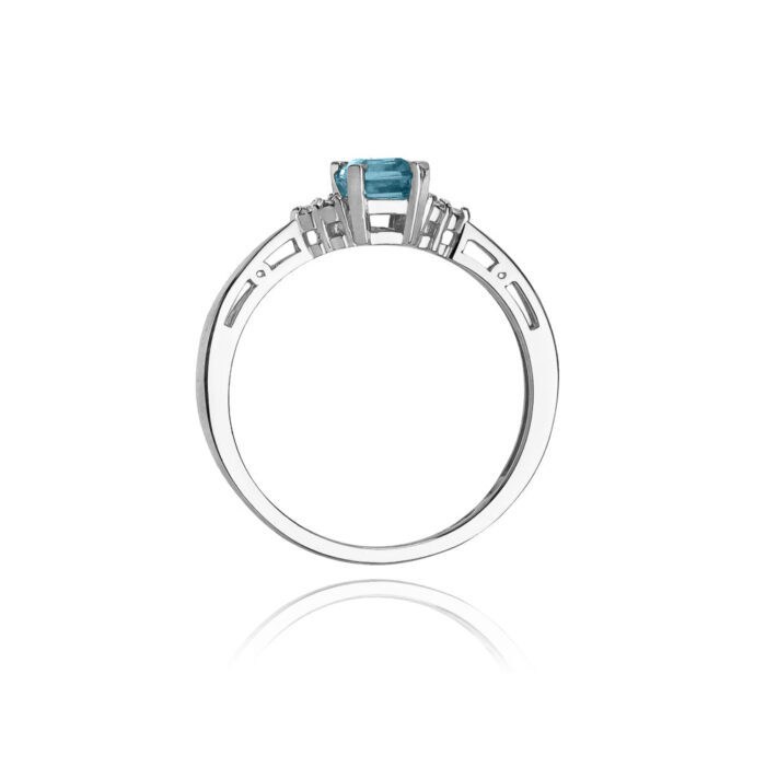 Inel Aur 14K cu Topaz 0.60 ct - Imagine 7