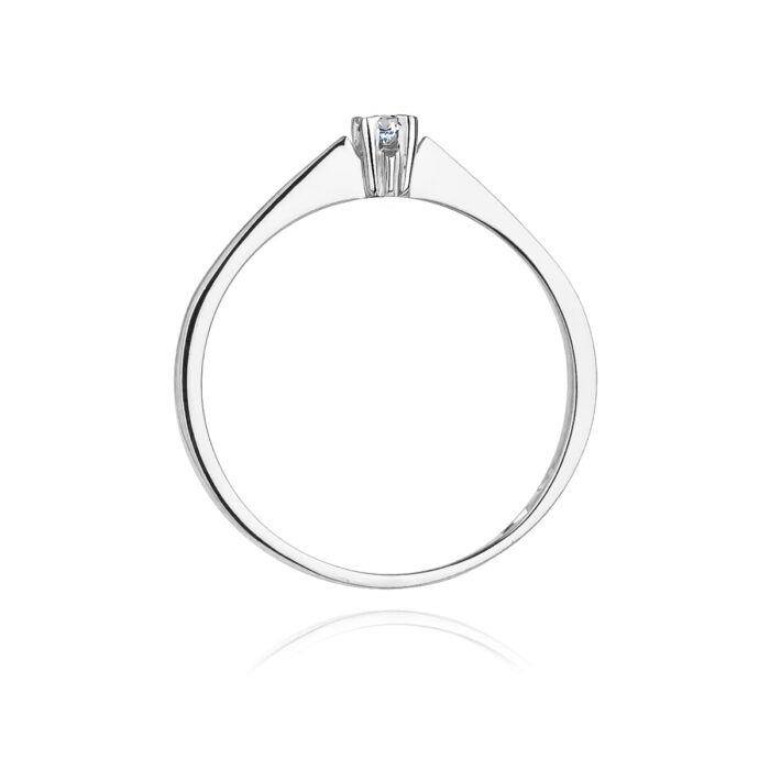 Inel Aur 14K cu Diamant 0.03 ct - Imagine 6