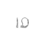 Cercei din aur alb cu cristale de zircon  C590 - Imagine 3