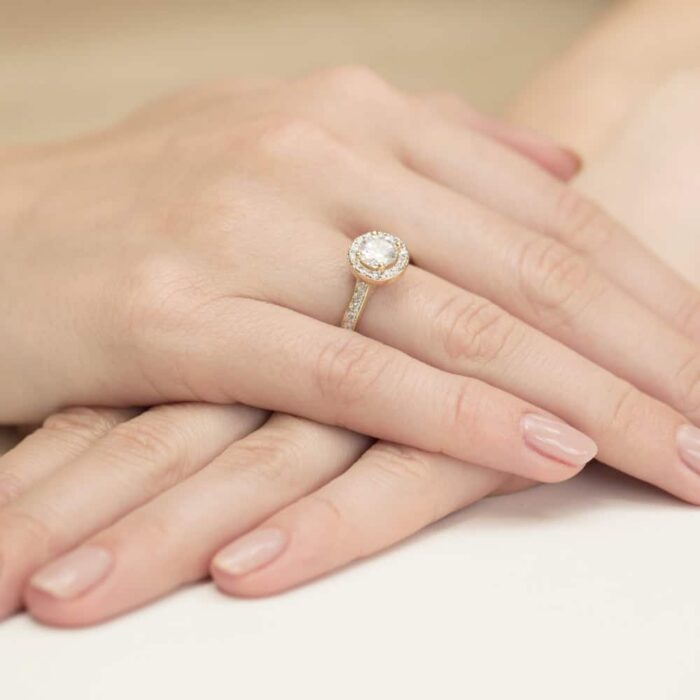 Inel Aur 14k cu Diamant 1.37 ct - Imagine 7