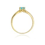 Inel Aur 14K cu Topaz 0.50 ct - Imagine 3