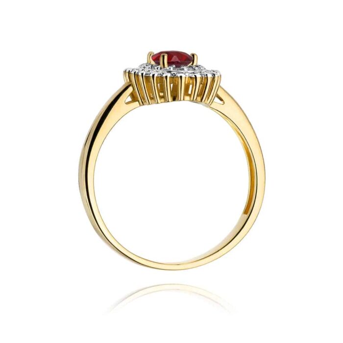 Inel Aur 14k cu Rubin 0.60 ct - Imagine 3