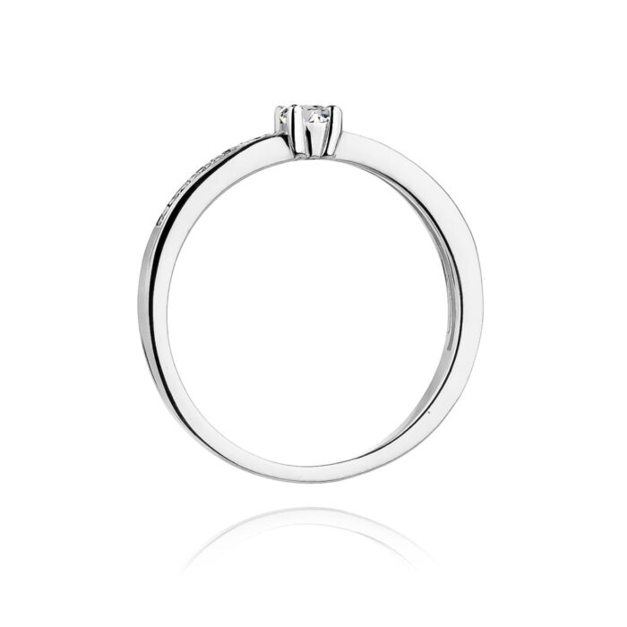Inel Aur 14K cu Diamante 0.13 ct - Imagine 6