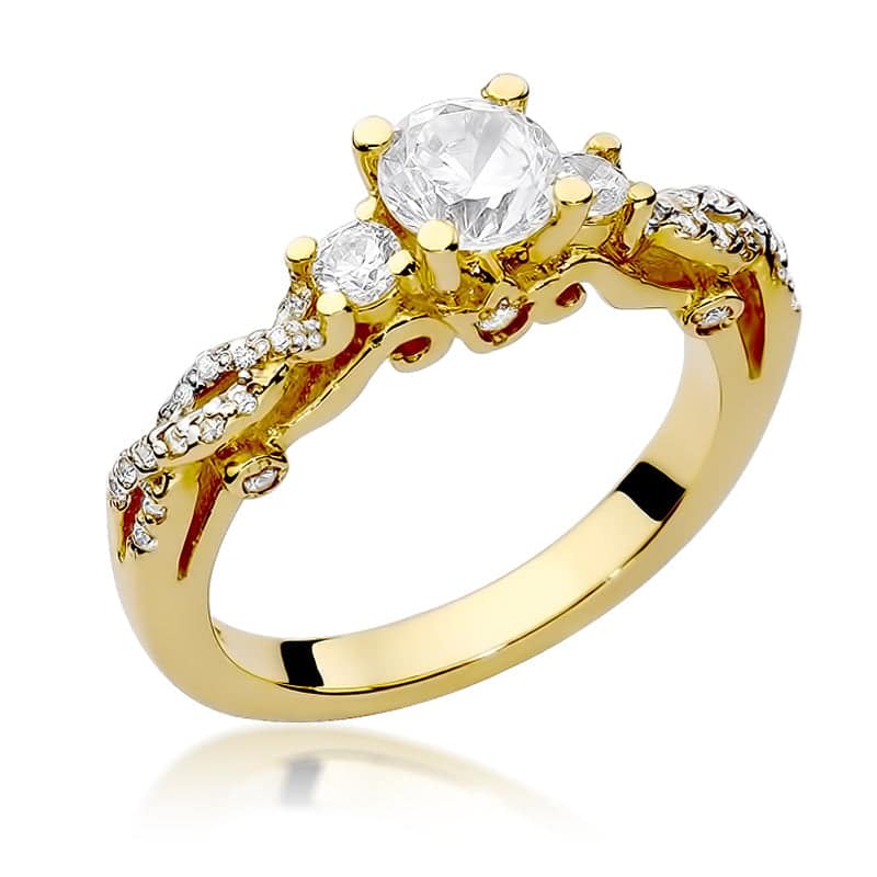 fd6f674cb2544ed33e71795a805ab4cc.jpg Inel Aur 14K cu Diamant 0.84 ct - Imagine 1
