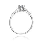 Inel Aur 14K cu Diamant 0.15 ct - Imagine 6