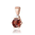 Pandantiv Aur 14K cu Garnet 0.50 ct - Imagine 5