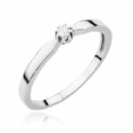 Inel Aur 14K cu Diamant 0.04 ct - Imagine 4