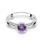 Inel Aur 14K cu Ametist 0.50 ct - Imagine 5