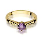 Inel Aur 14K cu Ametist 0.50 ct - Imagine 2