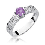Inel Aur 14k cu Ametist 0.50 ct - Imagine 4