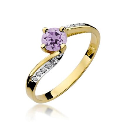 Inel Aur 14k cu Ametist 0.50 ct