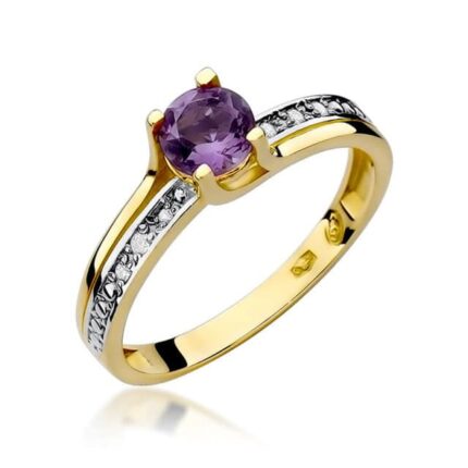 Inel Aur 14k cu Ametist 0.50 ct