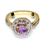 Inel Aur 14K cu Ametist 0.90 ct - Imagine 2