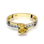 Inel Aur 14K cu Citrin 0.50 ct - Imagine 2
