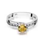Inel Aur 14K cu Citrin 0.50 ct - Imagine 5