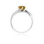 Inel Aur 14K cu Citrin 0.60 ct si Diamante 0.05 ct - Imagine 6