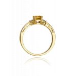 Inel Aur 14K cu Citrin 0.60 ct - Imagine 3