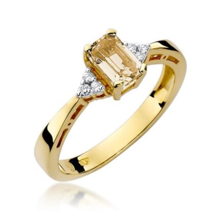 Inel Aur 14K cu Citrin 0.60 ct