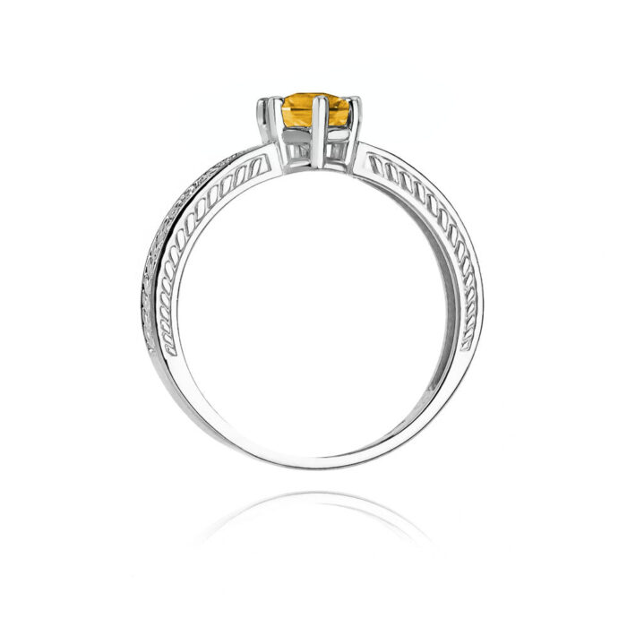 Inel Aur 14K cu Citrine 0.50 ct - Imagine 6