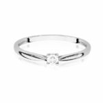 Inel Aur 14K cu Diamant 0.01 ct - Imagine 5