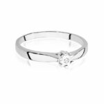 Inel Aur 14K cu Diamant 0.01 ct - Imagine 5