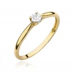 Inel Aur 14K cu Diamant 0.03 ct