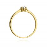 Inel Aur 14K cu Diamant 0.03 ct - Imagine 3