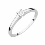 Inel Aur 14K cu Diamant 0.03 ct - Imagine 4