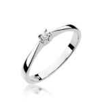 Inel Aur 14K cu Diamant 0.03 ct - Imagine 4