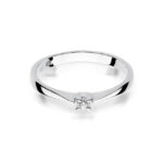 Inel Aur 14K cu Diamant 0.03 ct - Imagine 5