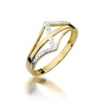 Inel Aur 14K cu Diamant 0.03 ct