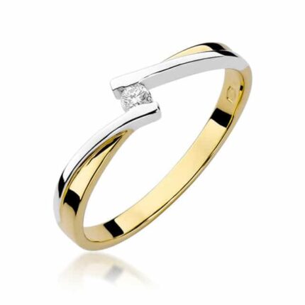 Inel Aur 14K cu Diamant 0.04 ct