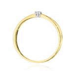 Inel Aur 14K cu Diamant 0.04 ct - Imagine 3