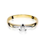 Inel Aur 14K cu Diamant 0.04 ct - Imagine 2