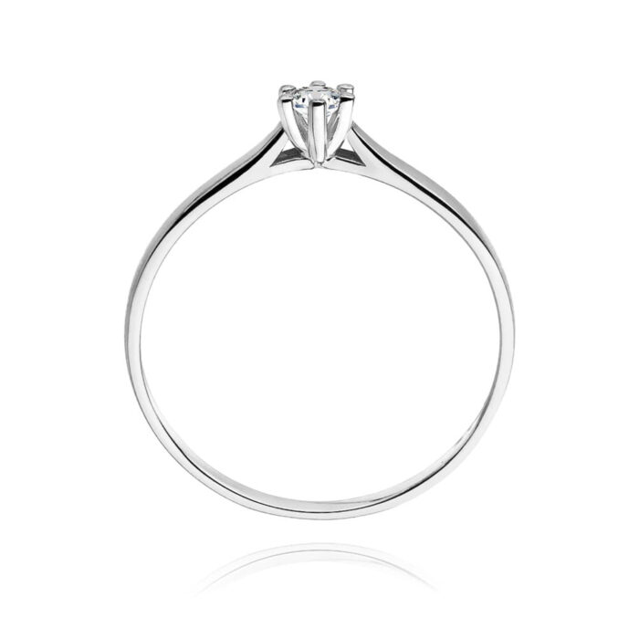 Inel Aur 14K cu Diamant 0.04 ct - Imagine 6