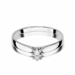 Inel Aur 14K cu Diamant 0.04 ct - Imagine 5
