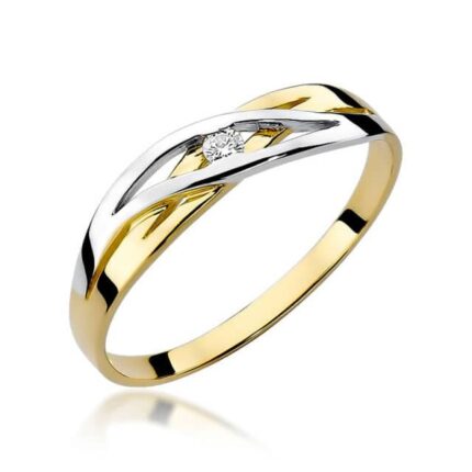 Inel Aur 14K cu Diamant 0.05 ct